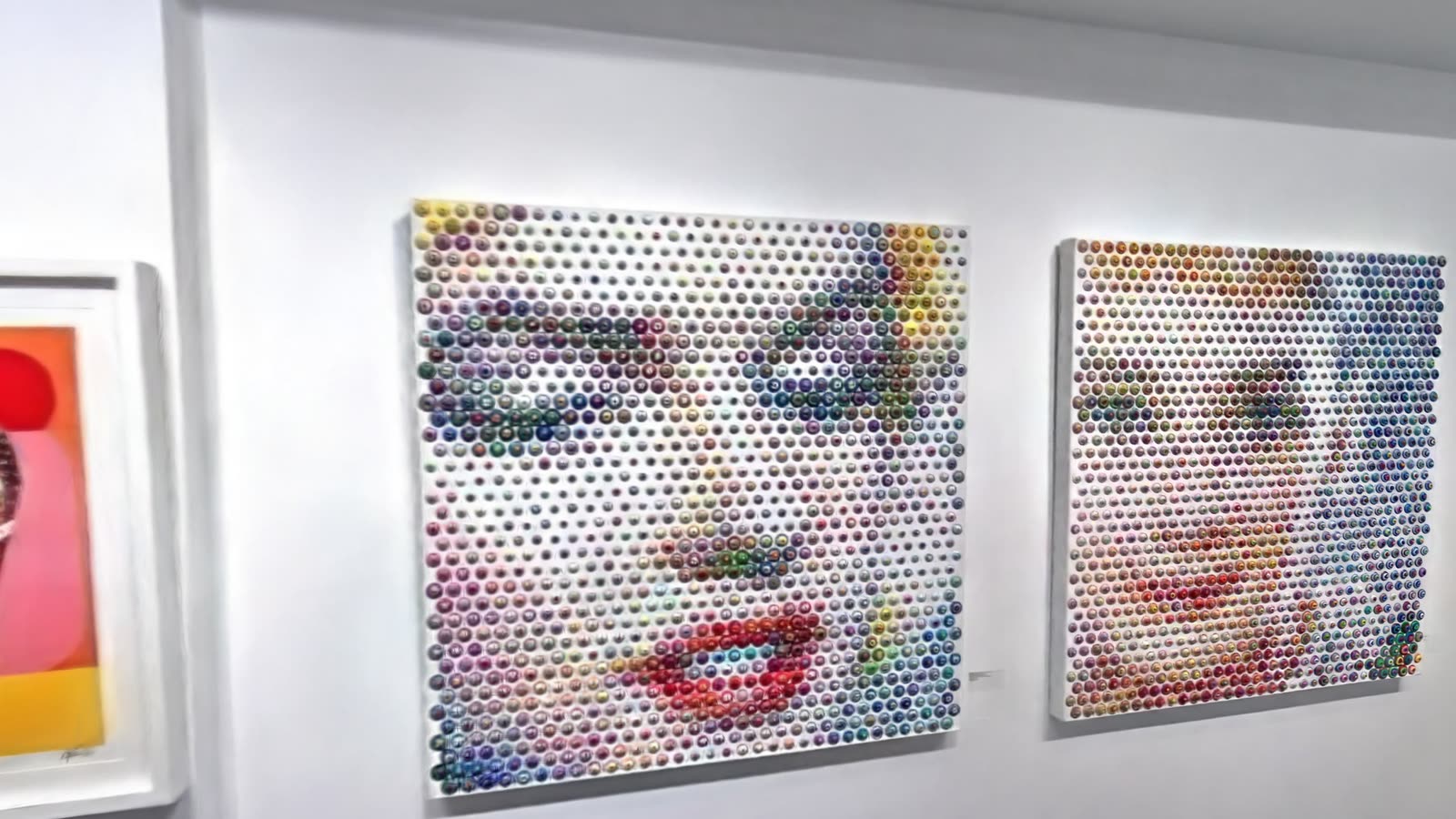 Two works side by side