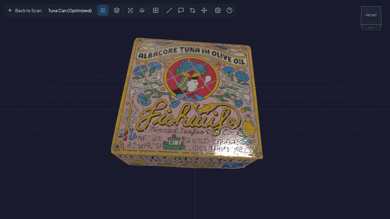 The tuna tin as a 3D model