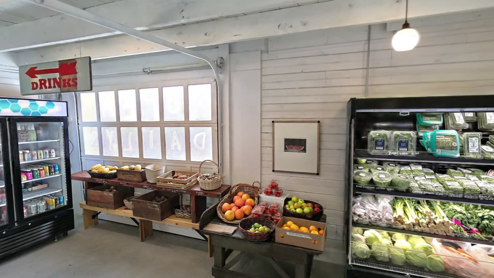 Produce and drinks