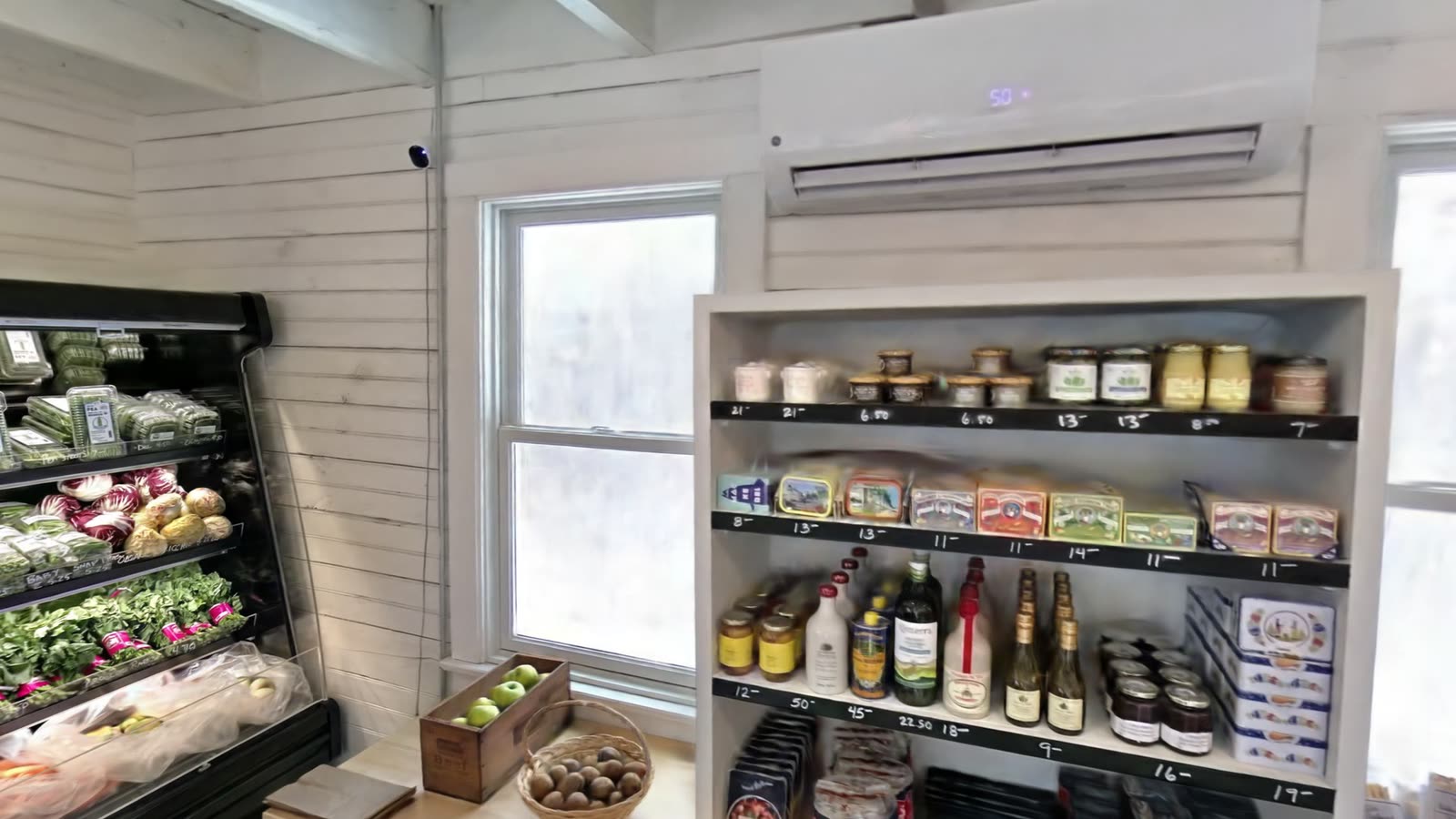 Shelves by the window