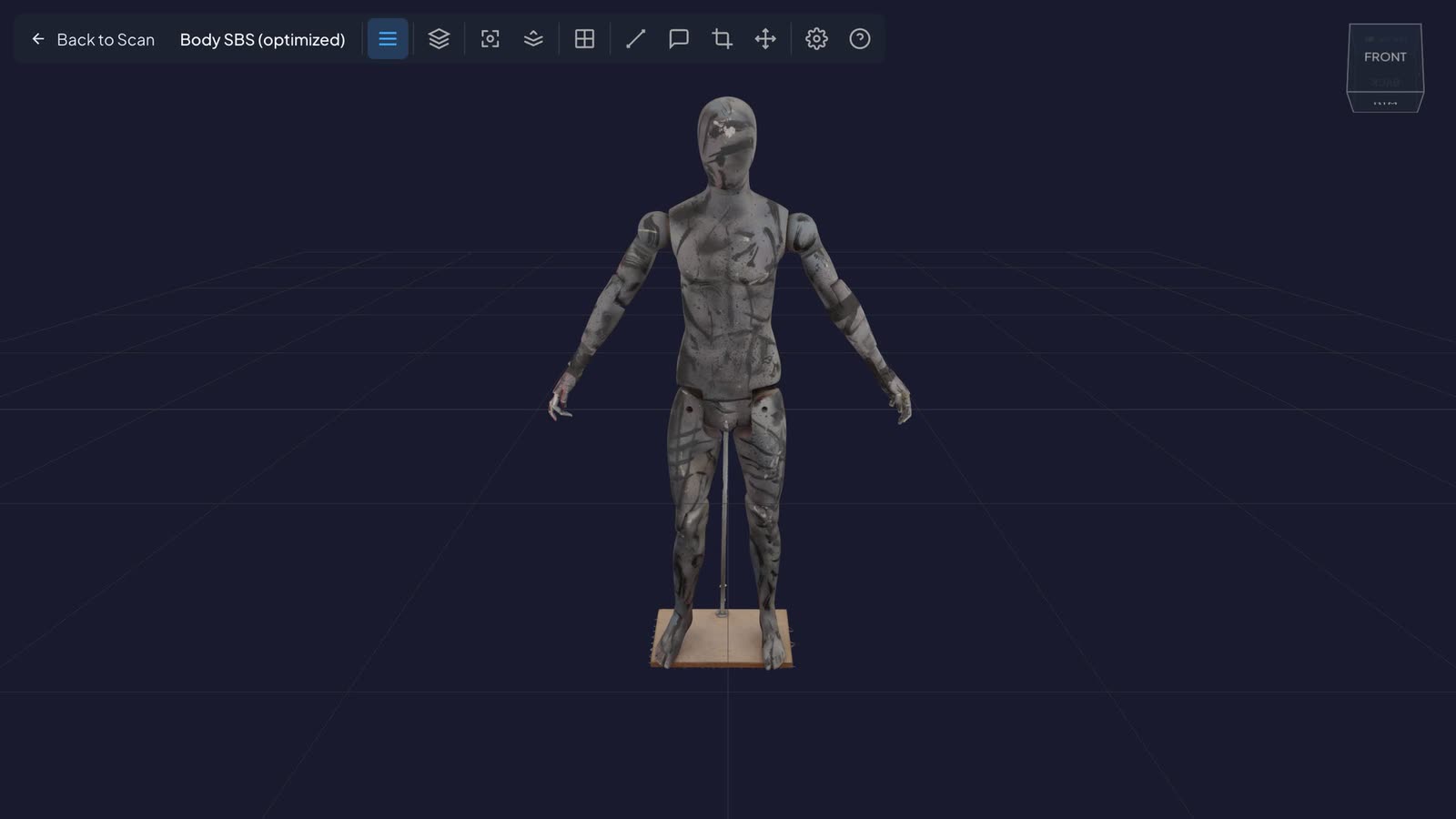 The full-body figure