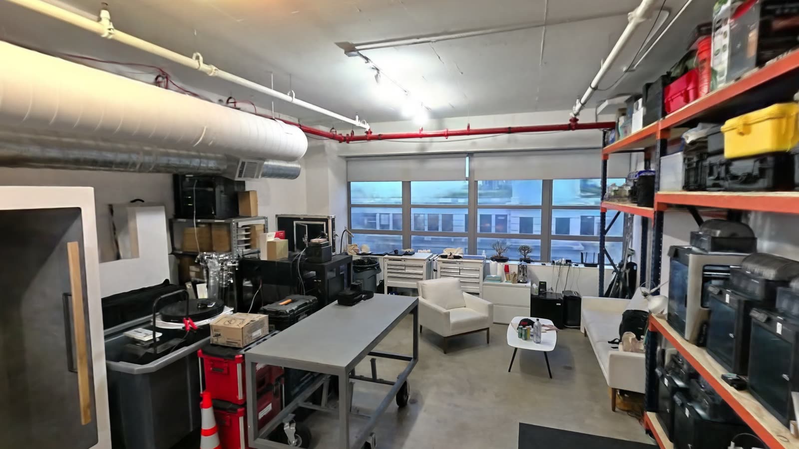 The studio, as seen in RadianceView